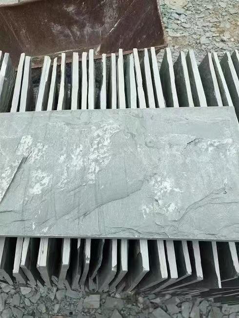 green slate mushroom stone
