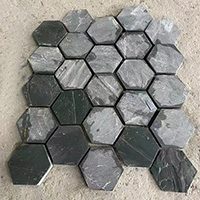 crazy pattern slate paving