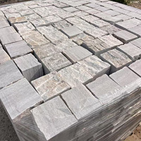 Slate paving pattern