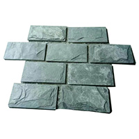 green mushroom slate stone tiles 12x24 inches